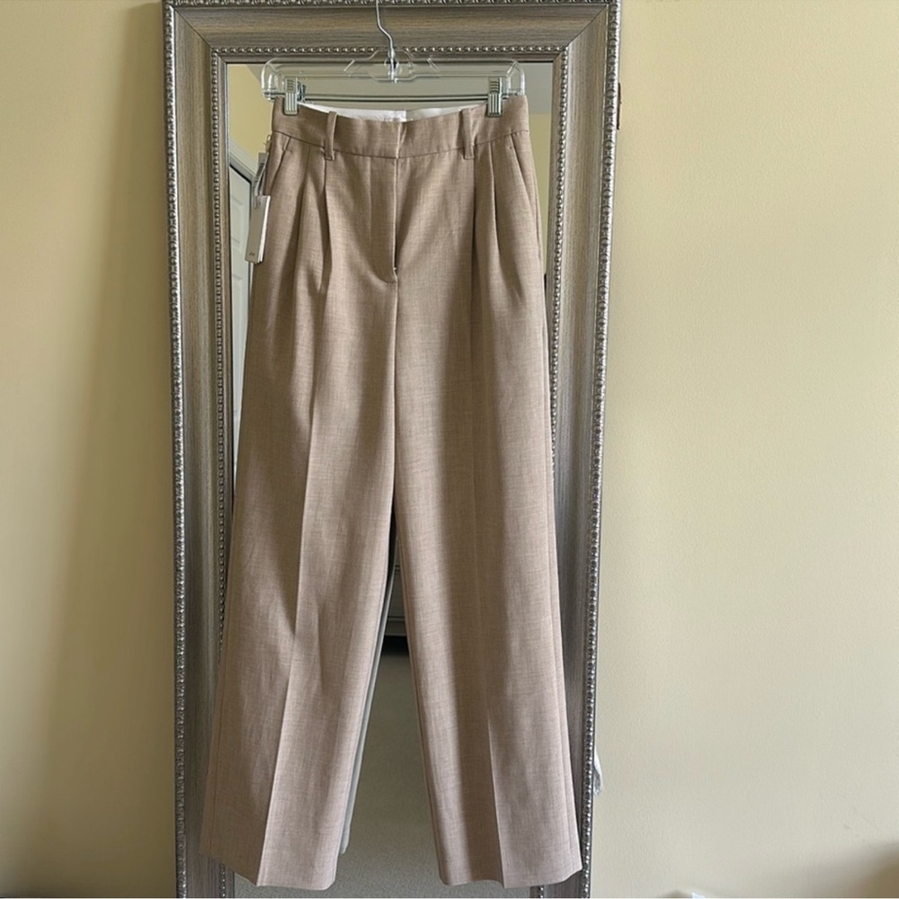 Aritzia Effortless Pant (Re)ssential Wilfred in Heather Nomad Taupe NWOT - Picture 2 of 7